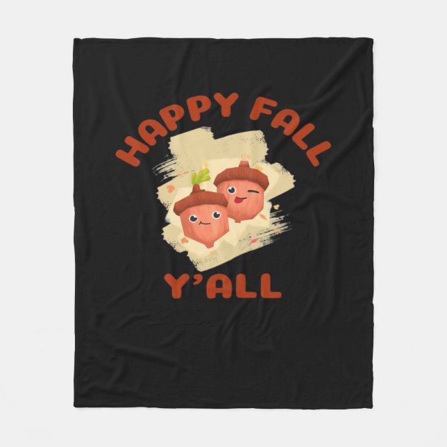 Es ist glücklicher Fall Y’all Creative Lässig Fleecedecke (Vorderseite)