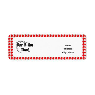 Es ist GRILLEN Time! Rotes Tischtuch mit Anten