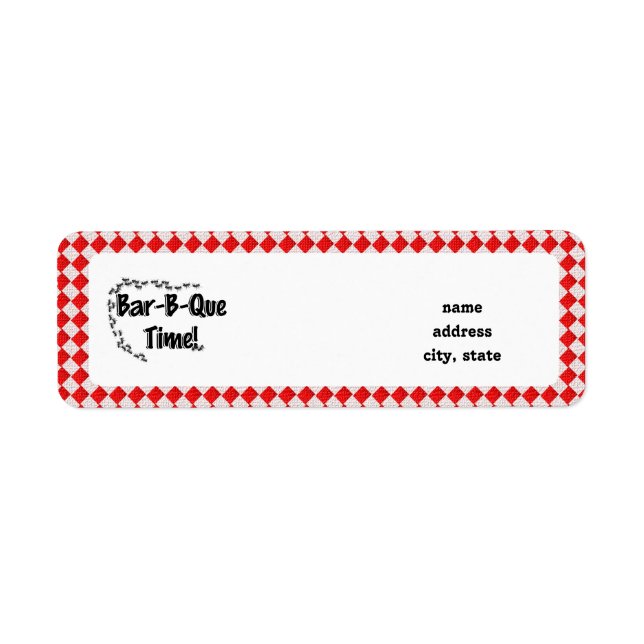 Es ist GRILLEN Time! Rotes Tischtuch mit Anten (Vorne)