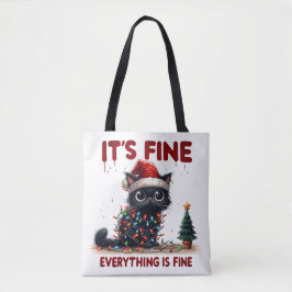"Es ist gut, alles ist in Ordnung!" Weihnachtskatz Tasche