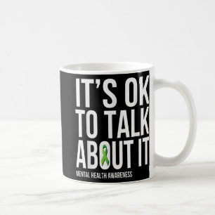 Es ist gut, darüber zu reden, psychische Gesundhei Kaffeetasse