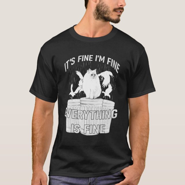 ES IST GUT, DASS ICH ALLES GUT BIN, DAS KATZSPEICH T-Shirt (Vorderseite)