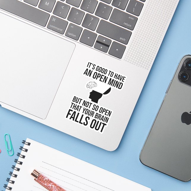 Es ist gut, eine freudvolle Skeptikerin zu haben Aufkleber (Laptop mit iPhone)