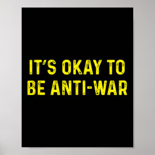 Es ist gut, gegen den Krieg Anarchist Ancap Ancap  Poster