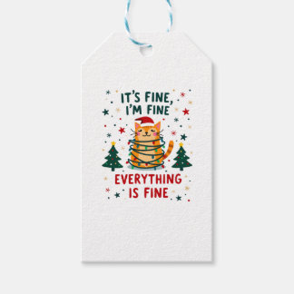 Es ist gut, mir geht's gut, alles ist gut Xmas Kat Geschenkanhänger