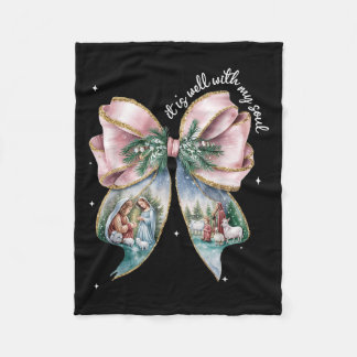Es ist gut mit meinem Soul Bow Nativity Scene Baby Fleecedecke