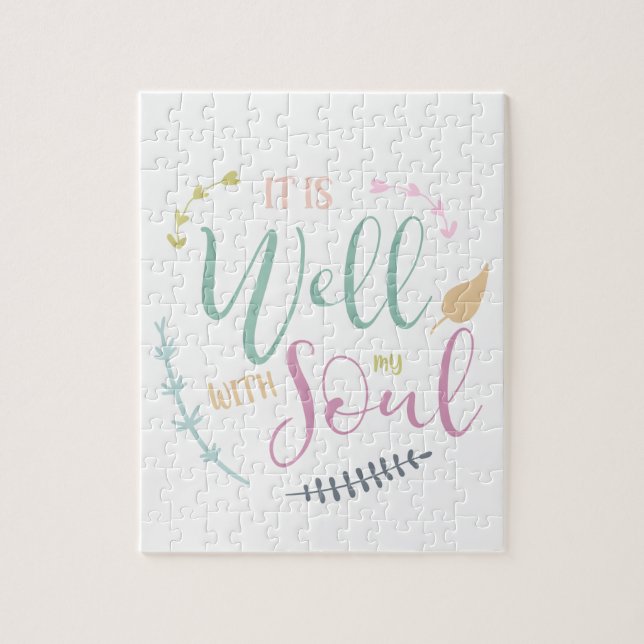 Es ist gut mit meinem Soul Christliche Typografie  (Vertikal)