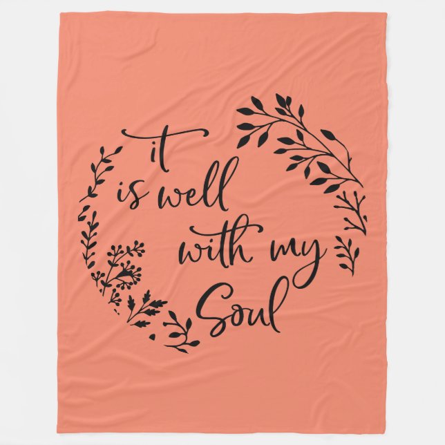 Es ist gut mit meinem Soul Fleecedecke (Vorderseite)