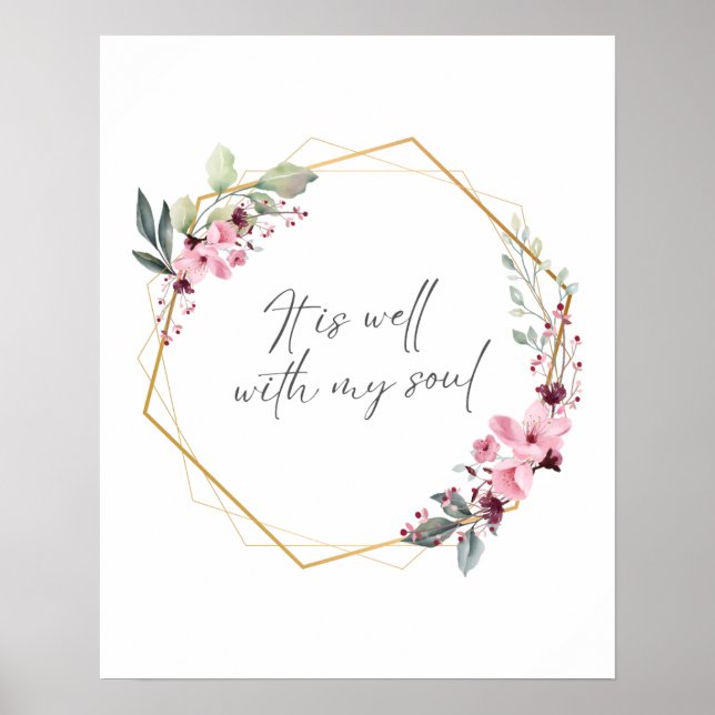 Es ist gut mit meinem Soul Hymne Angebot drucken Poster (Vorne)