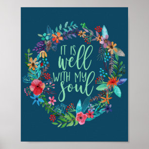 Es ist gut mit meinem Soul, Hymne, Inspiration Zit Poster