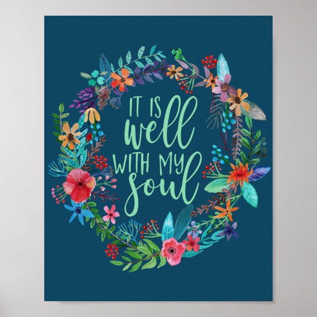 Es ist gut mit meinem Soul, Hymne, Inspiration Zit Poster (Vorne)