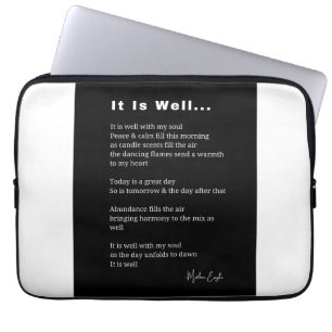 Es ist gut mit meinem Soul inspirierende Gedichte Laptopschutzhülle