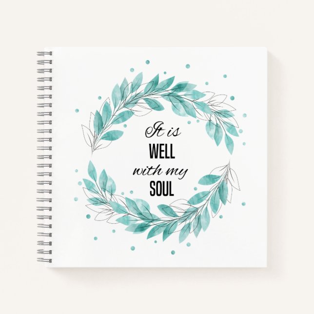 Es ist gut mit meinem Soul-Journal Notizbuch (Vorderseite)