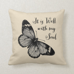 Es ist gut mit meinem Soul Schmetterling Kissen