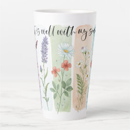 Es ist gut mit meiner Seele Blumenvase Tasse