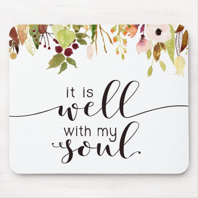 Es ist gut mit meiner Soul-Blumenmausunterlage Mousepad (Vorne)
