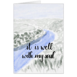 Es ist gut mit meiner Soul Handlettered Gruß-Karte