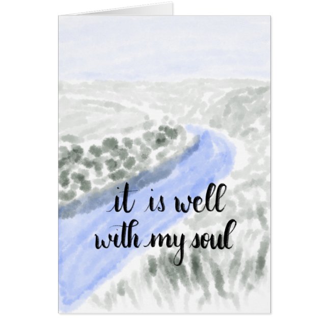 Es ist gut mit meiner Soul Handlettered Gruß-Karte (Vorne)