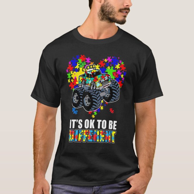 Es ist gut, vor Autismus Herzform zu tauchen T-Shirt (Vorderseite)