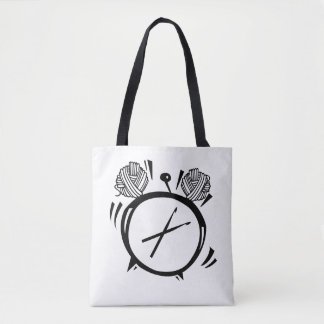 Es ist Häkelarbeit-Uhr-Taschen-Tasche Tasche
