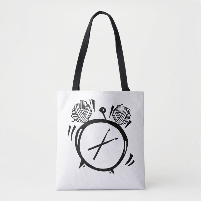 Es ist Häkelarbeit-Uhr-Taschen-Tasche Tasche (Vorderseite)