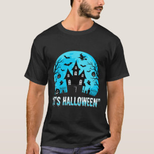 Es ist Halloween Spukhaus Fledermaus Design T-Shirt