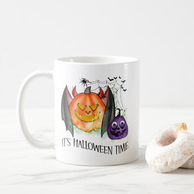 Es ist Halloween Zeit Kaffeetasse (Mit Donut)