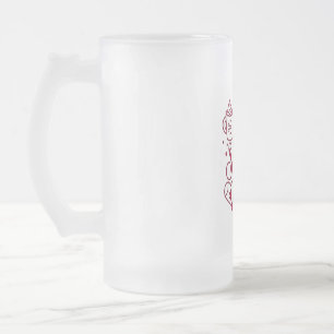 Es ist heiße Schokolade Jahreszeit Kakoa Weihnacht Mattglas Bierglas