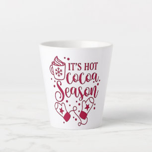 Es ist heiße Schokoladen-Saison Kakao Weihnachten Milchtasse