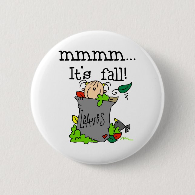 Es ist Herbst Button (Vorderseite)