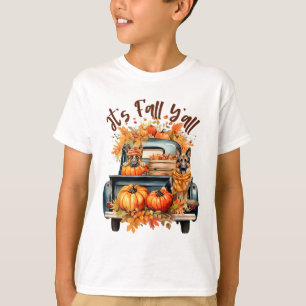 Es ist Herbst, ihr Deutschen Schäferhund-Kürbisse- T-Shirt
