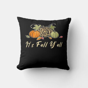 Es ist Herbst, Leute! Glücklicher Herbst Leopard Kissen