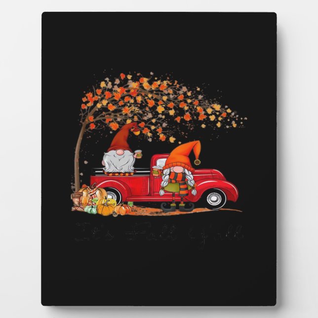 Es ist Herbst Leute Kürbis Halloween Fotoplatte (Vorderseite)