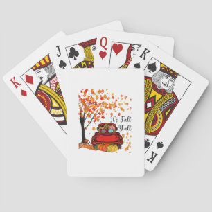 Es ist Herbst, Leute, Kürbis Leopard Herbst Saison Spielkarten