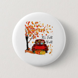 Es ist Herbst, Leute, Kürbis Leopard Herbstsaison Button