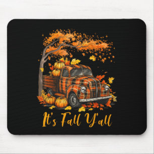 Es ist Herbst Leute Kürbis LKW Herbst Baum Hallo H Mousepad