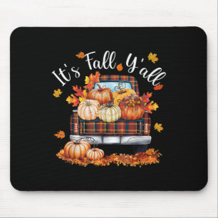 Es ist Herbst, Leute, Kürbis-LKW, Herbstbaum, Hall Mousepad