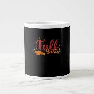 Es ist Herbst Leute Kürbisse und Pilze Herbst Jumbo-Tasse