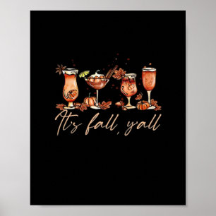 Es ist Herbst, Leute! Lustige Kürbisgewürz-Cocktai Poster