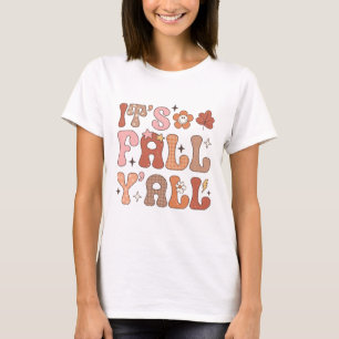 Es ist Herbst Leute Sommer Stimmung Rosa Floral He T-Shirt