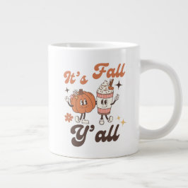Es ist Herbst, Leute – Süßer Kawaii-Kürbis-Gewürz- Jumbo-Tasse