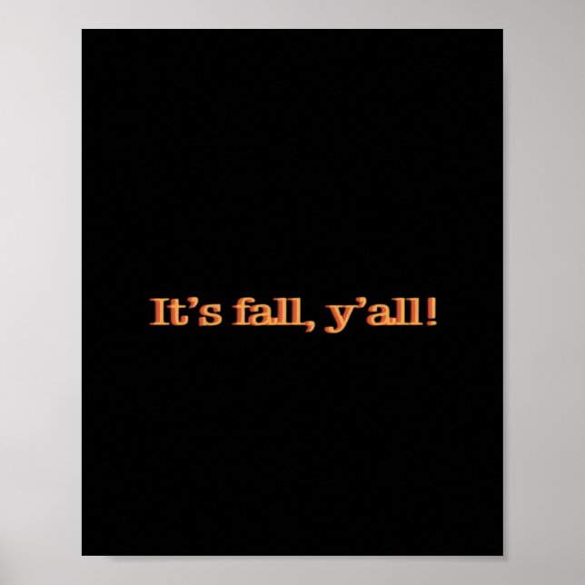Es ist Herbst! Retro Classic Poster (Vorne)