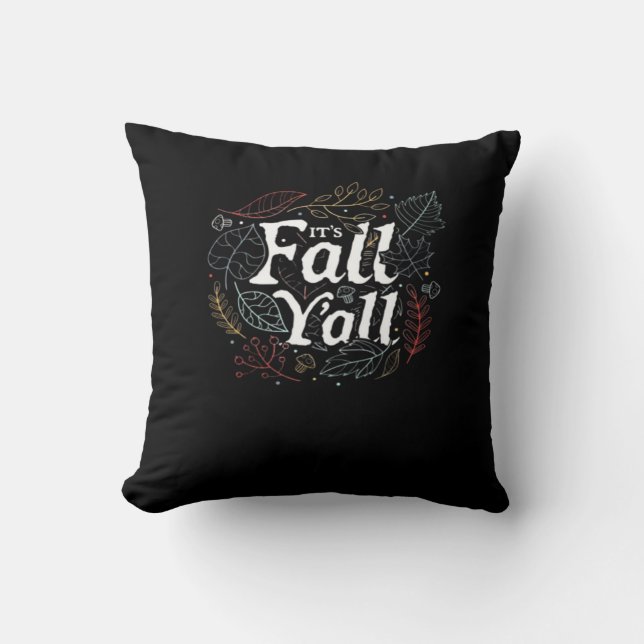 Es ist Herbst Y’all Autumn Design Retro Classic Kissen (Vorderseite)