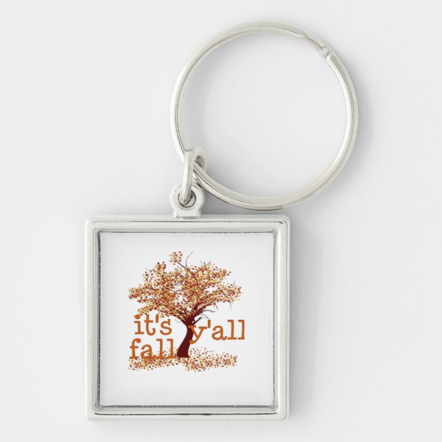 Es ist Herbst Y’all Basic Clean Schlüsselanhänger (Vorne)