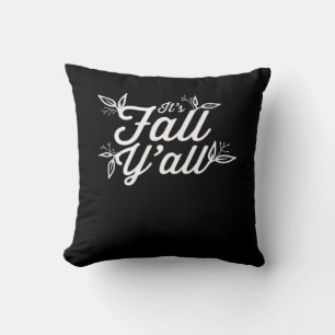 Es ist Herbst Y’all Buchstaben mit Blätter Kissen