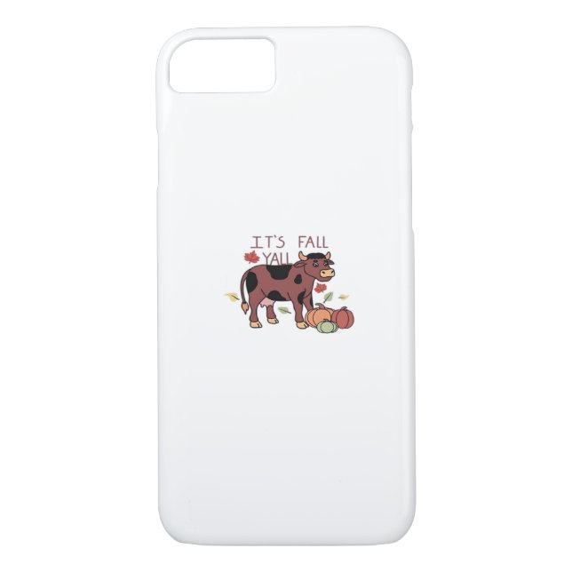 Es ist Herbst Y’all Cow Retro Style Case-Mate iPhone Hülle (Rückseite)