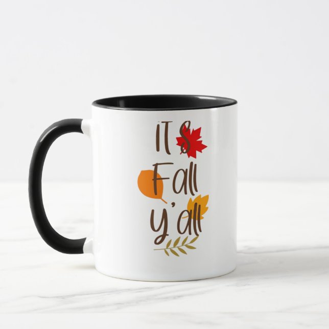 Es ist Herbst Y’all Essential Cool einzigartig Tasse (Links)