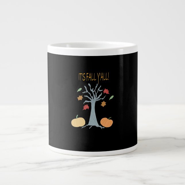 Es ist Herbst Y’all Essential Funny Trendy Jumbo-Tasse (Vorderseite)