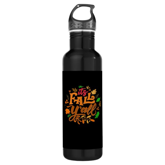 Es ist Herbst Y’all Essential Retro Classic Edelstahlflasche (Vorderseite)