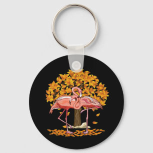 Es ist Herbst Y’all Flamingo Erntedank Halloween Schlüsselanhänger